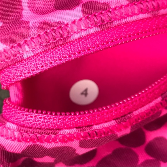 Lululemon  Top Speed Crop Ace Spot Magenta 4 pants - Picture 3 of 6